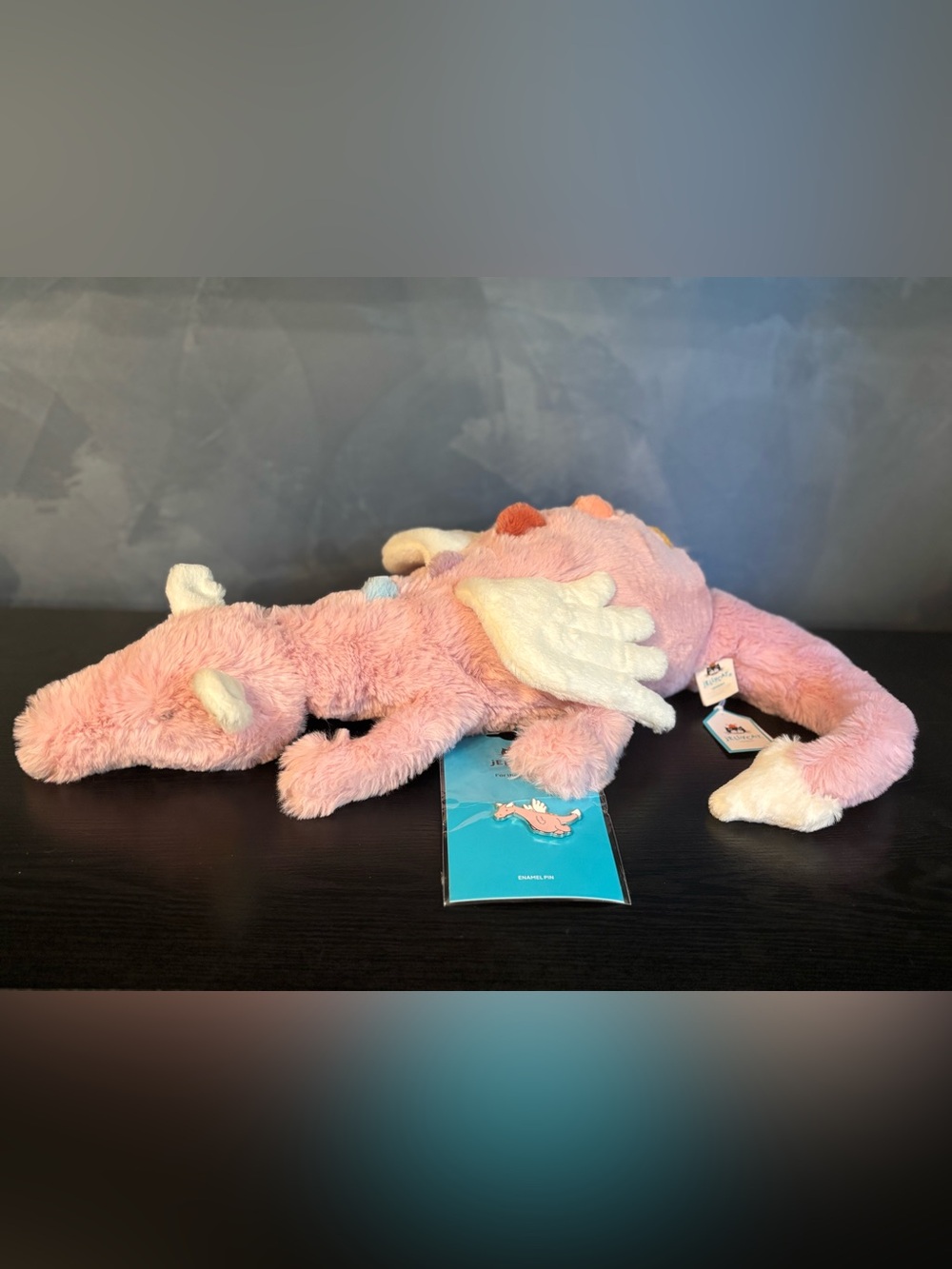 Jellycat Duskrise Dragon with Pin